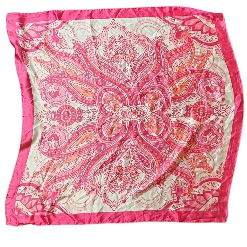 ELLEN TRACY PINK SCARF One size